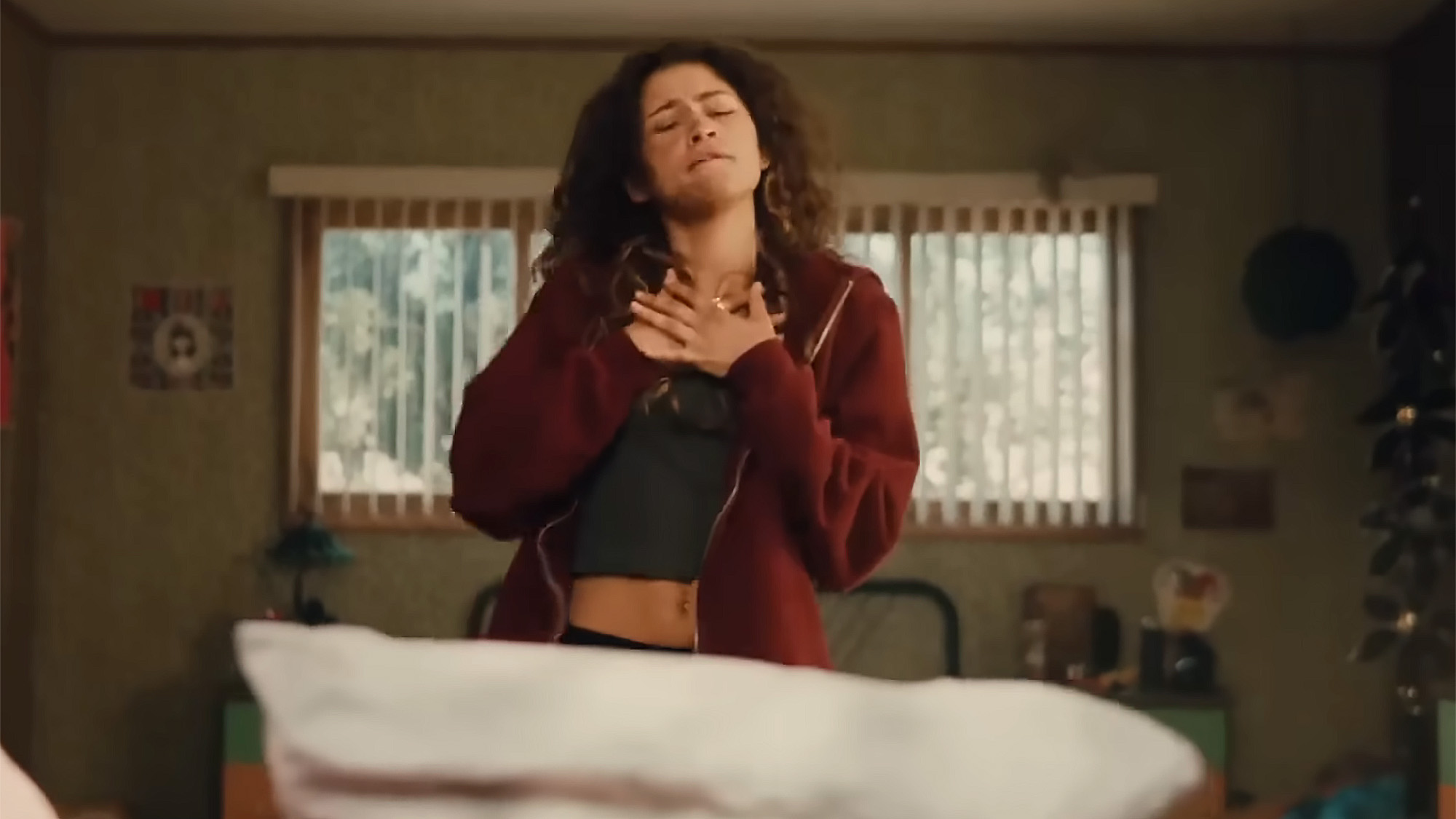 Zendaya dancing around in Euphoria Season 2