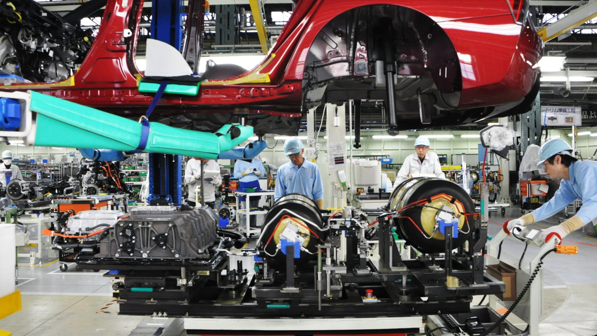 Toyota plant in Japan.