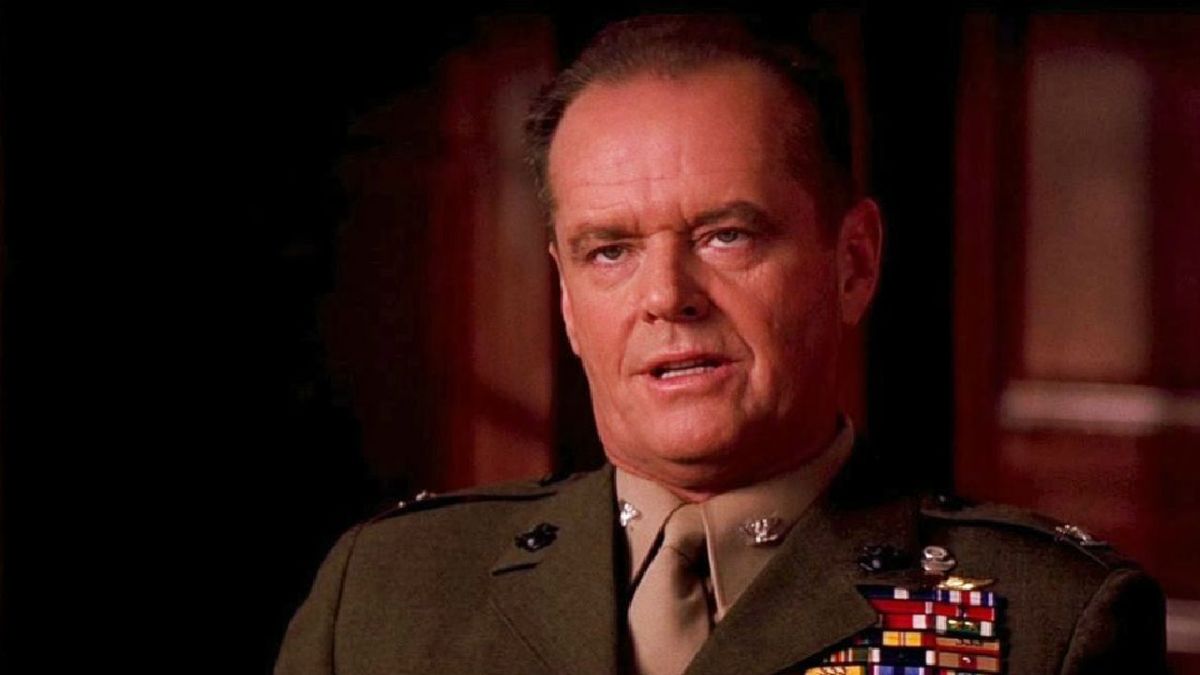 Jack Nicholson in A Few Good Men.