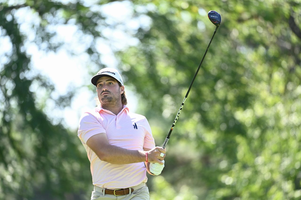 Jake Staiano in action in the Albertsons Boise Open 