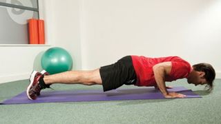 Human cannon press-up
