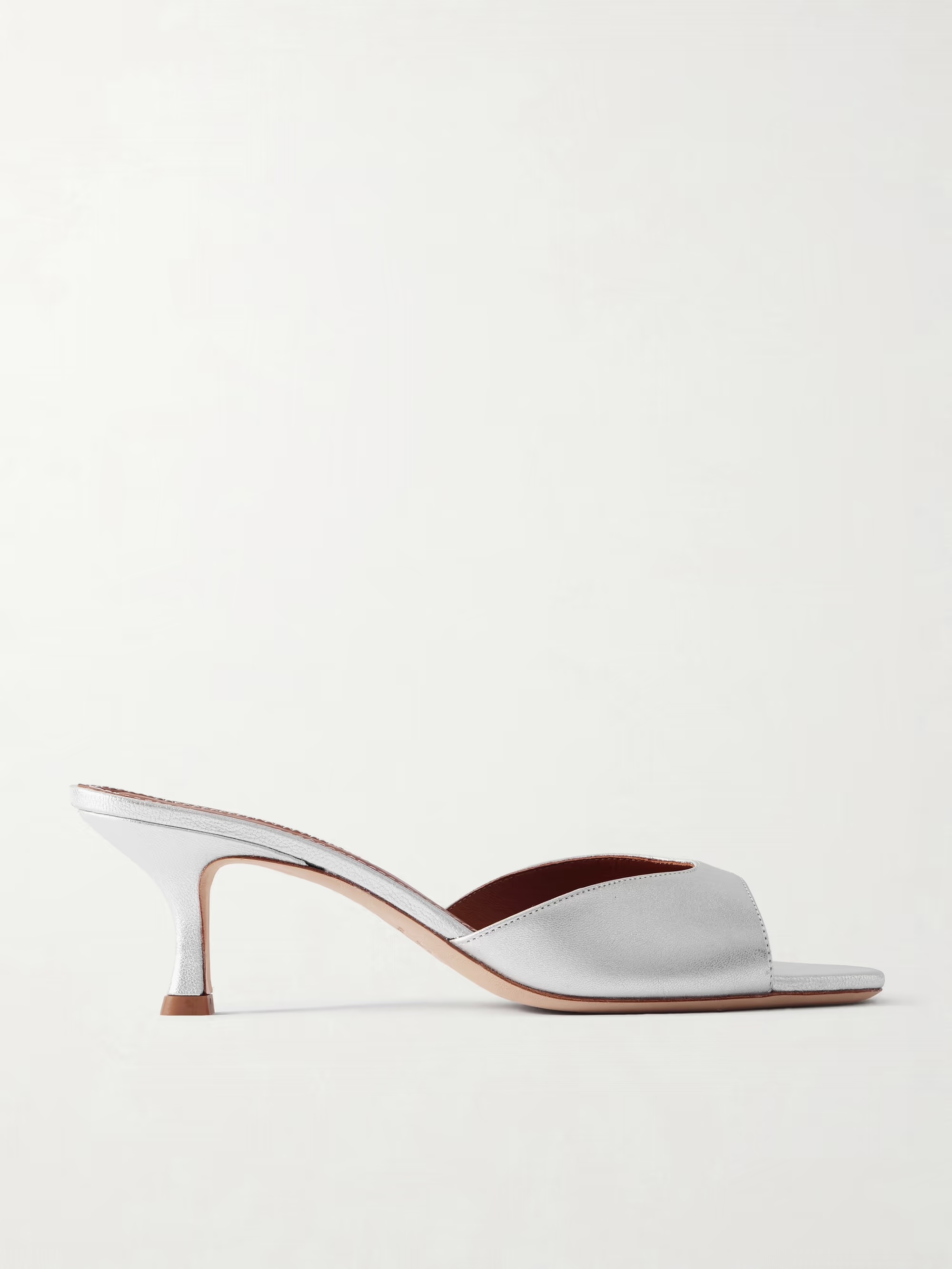 Staud, Brigitte Metallic Leather Mules