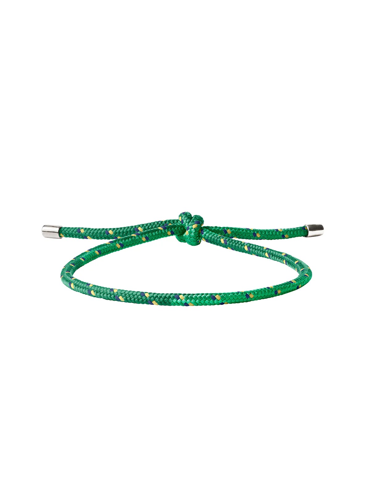 Paracord Vert Tie Anklet, Silver