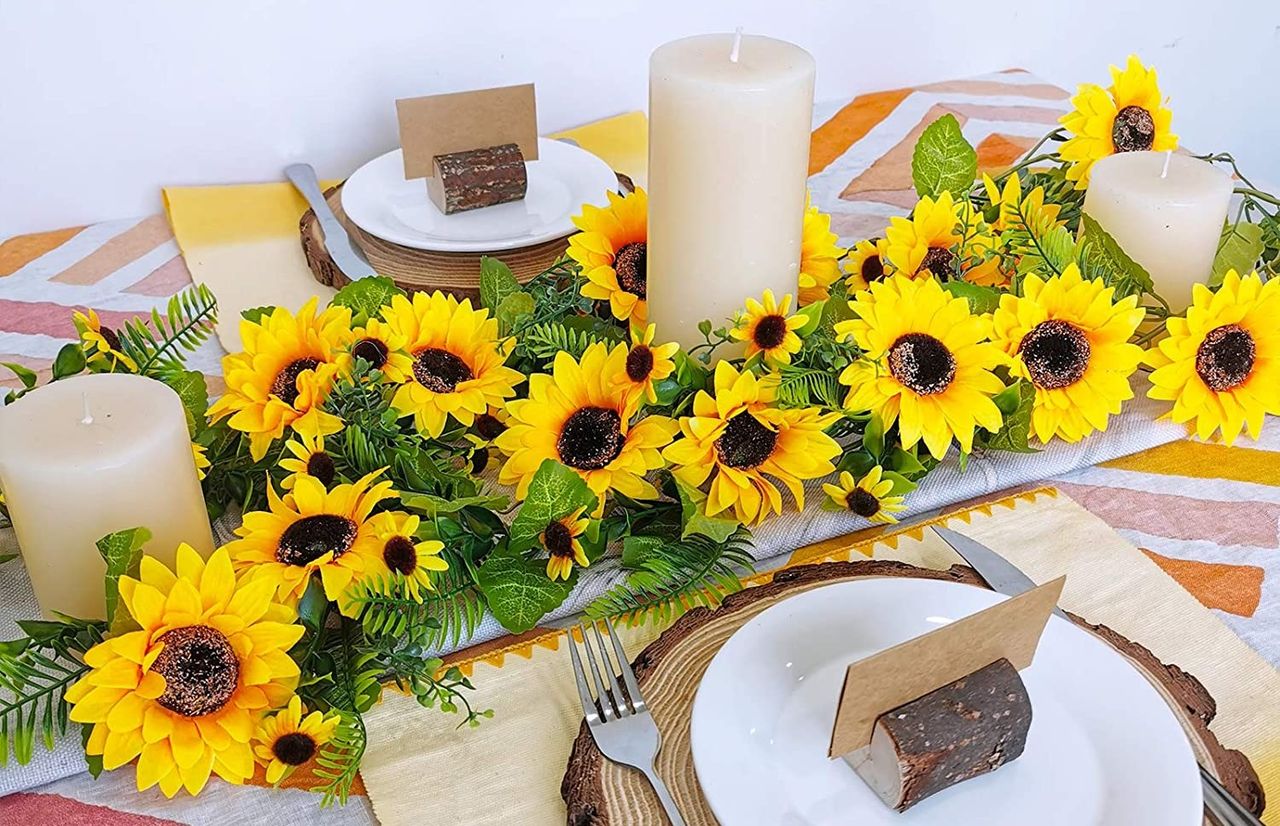 Sunflower garland