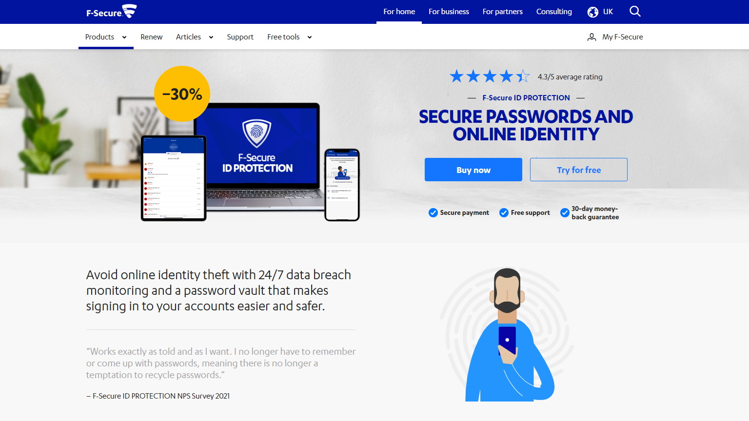 F‑Secure ID Protection — Protect your online identity