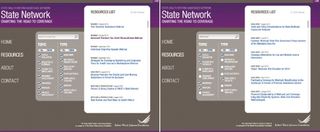 Ensure your site provides instant feedback to user actions. The State Health Reform System Assistance Network immediately filters lists of options using its search engine
