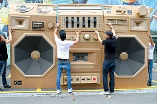 Bartek Elsner’s giant ghetto blaster needed to be moved to different locations over different days...