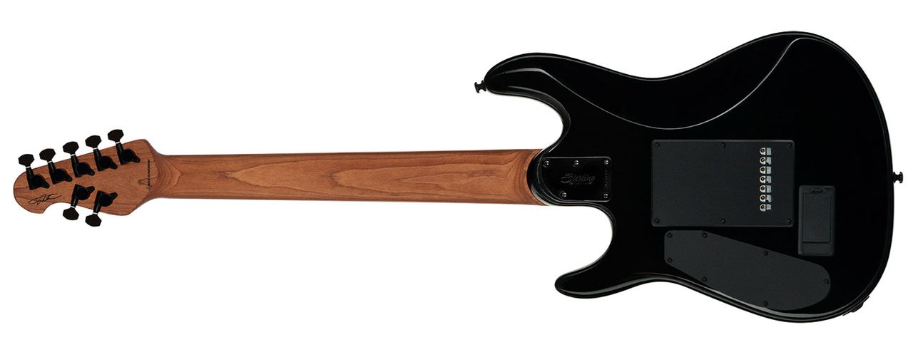 Sterling By Music Man Jason Richardson Cutlass: available in six or seven-string variants, both in a Kokiri Forest trans-green finish, this is a more affordable take on Richardson's high-performance electric.