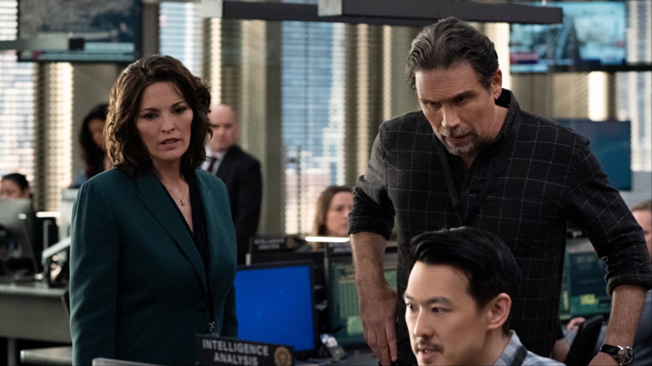 Alana de la Garza as Isobel and Jeremy Sisto as Jubal in FBI Season 7x20