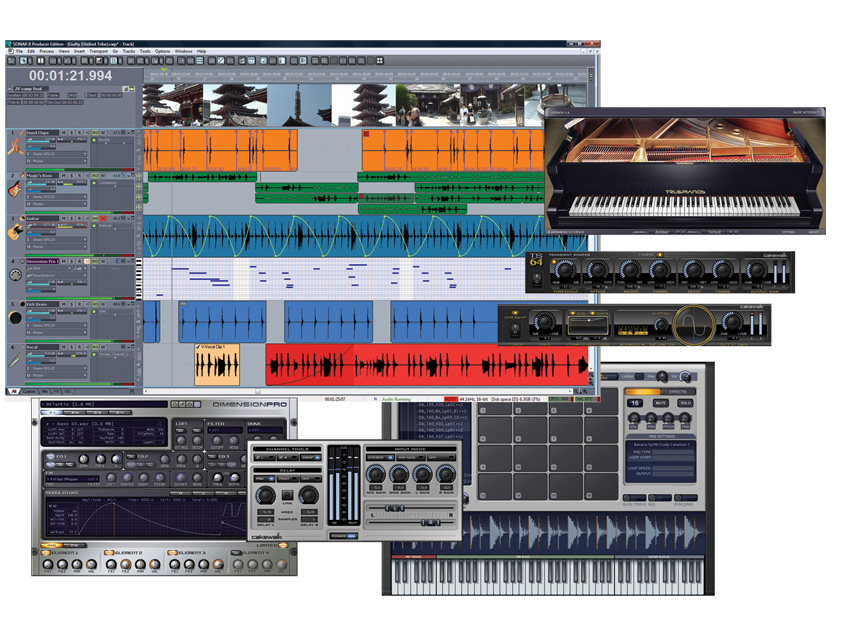 Sonar 8 looks to be a fully-featured music production system.