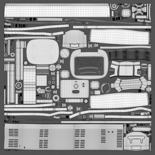 Dividing up the model into different parts, dependent on the material that is being rendered, can make it easier to render the model