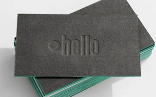 Letterpress business cards: Amy Weibel