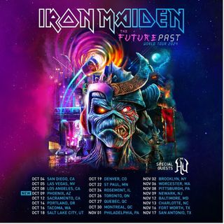 Iron Maiden The Future Past World Tour 2024 poster