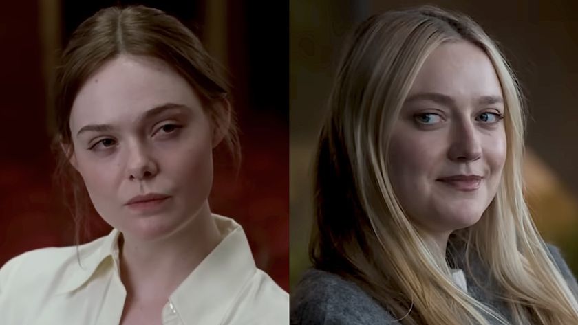 Elle Fanning in Sentimental Value/ Dakota Fanning in All Her Fault (side by side image)