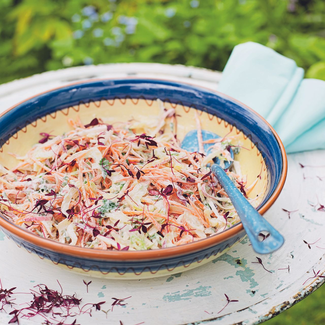 Coconut summer slaw