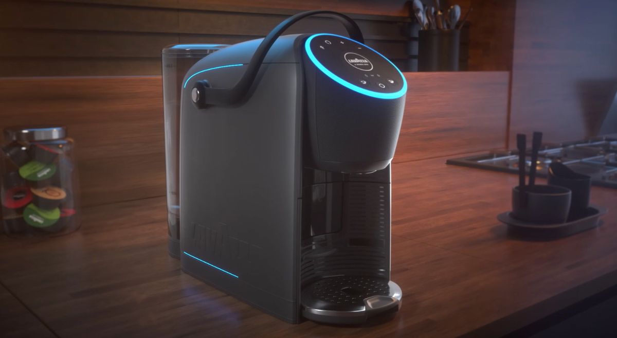 I tried this pod coffee machine with Alexa in it and it is officially the  best sounding coffee machine ever