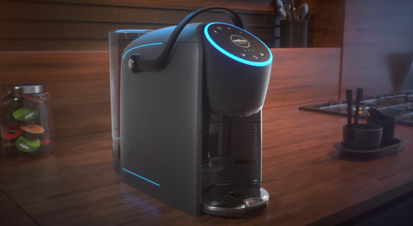I tried this pod coffee machine with Alexa in it and it is