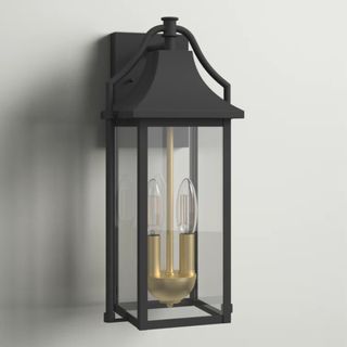 Alvester 2 - Glass Outdoor Wall Lantern with Dusk to Dawn