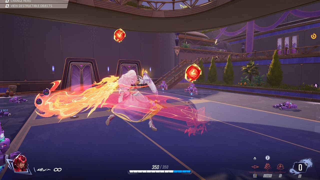 Marvel Rivals ultimate ability VFX customisation: Scarlet Witch's Immortal Sovereign skin ultimate VFX shown in gameplay.
