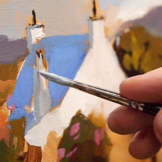 Best online art classes paintbrush painting house
