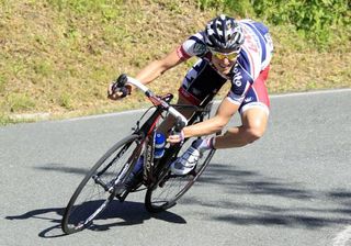 Lars Bak (Lotto Belisol) on the descent to the finish