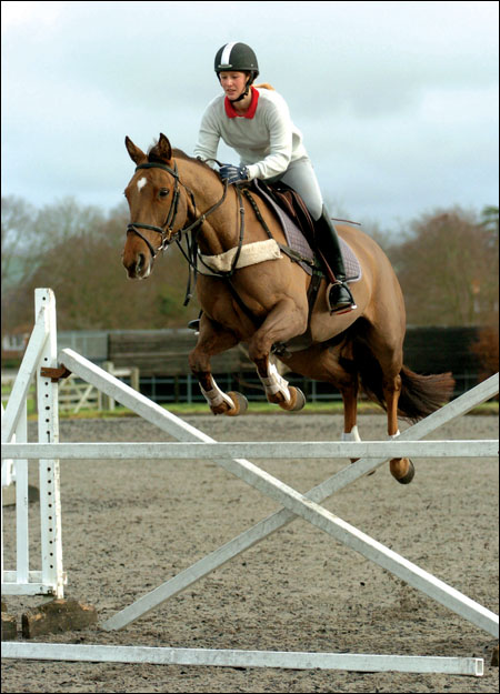 Laura Bechtolsheimer enjoys a pop on Headley Brittannia