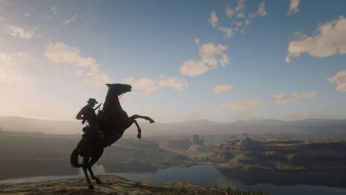RDR2 Arthur on Horseback