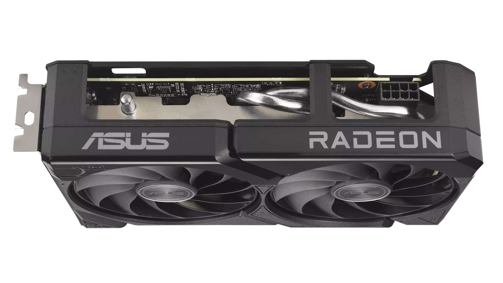 An Asus Dual Radeon RX 9060 XT 16GB graphics card