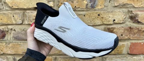 a photo of the upper of the Skechers Slip-in Max Cushioning Smooth