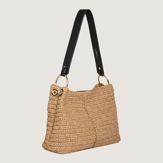 Lana Hobo - Raffia/black