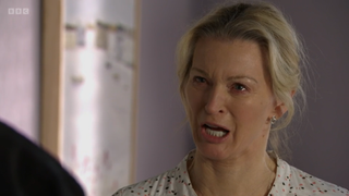 Kathy Beale shouting