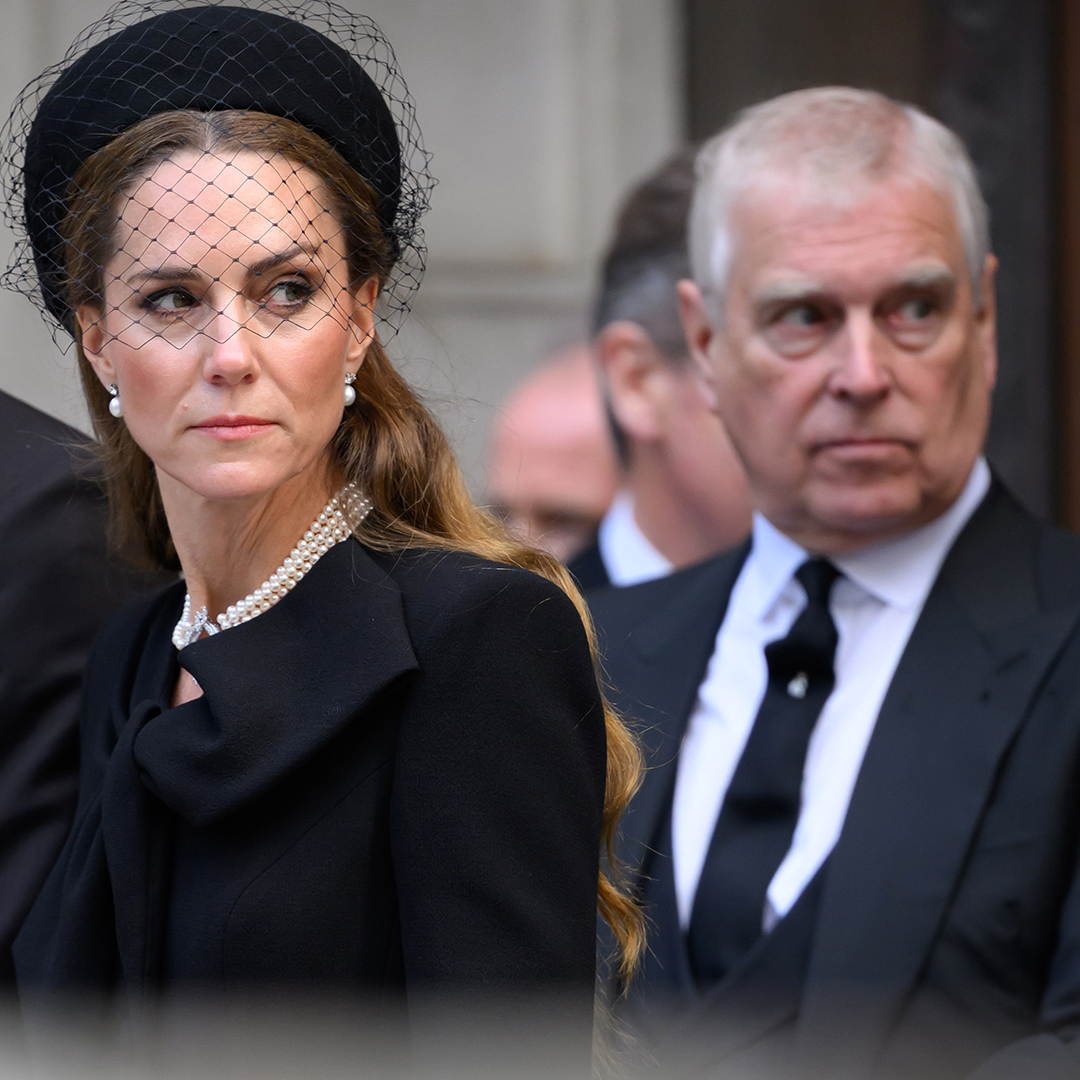LONDON, ENGLAND - SEPTEMBER 16: Prince William, Prince of Wales, Catherine, Princess of Wales and Prince Andrew, Duke of York depart after the Requiem Mass service for the Duchess of Kent at Westminster Cathedral on September 16, 2025 in London, England. Katharine, Duchess of Kent was married to Prince Edward, Duke of Kent, the first cousin of Queen Elizabeth II. She died on September 4 at the age of 92 at Kensington Palace surrounded by her family. Having converted to Catholicism in 1994, her funeral takes place at Westminster Cathedral and is the first Catholic funeral to be held for a member of the royal family in modern British history. Her Royal Highness will be laid to rest at the Royal Burial Ground at Frogmore, Windsor. (Photo by Karwai Tang/WireImage)