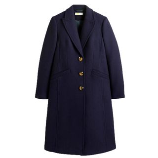 Boden Wool Blend Fitted Crombie Coat