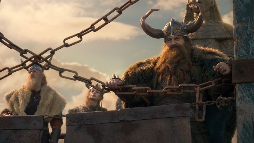 Stoick (Gerard Butler) as seen in a scene from the live-action &quot;How to Train Your Dragon&quot; movie