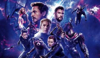 Avengers: Endgame Avengers in poster formation in space