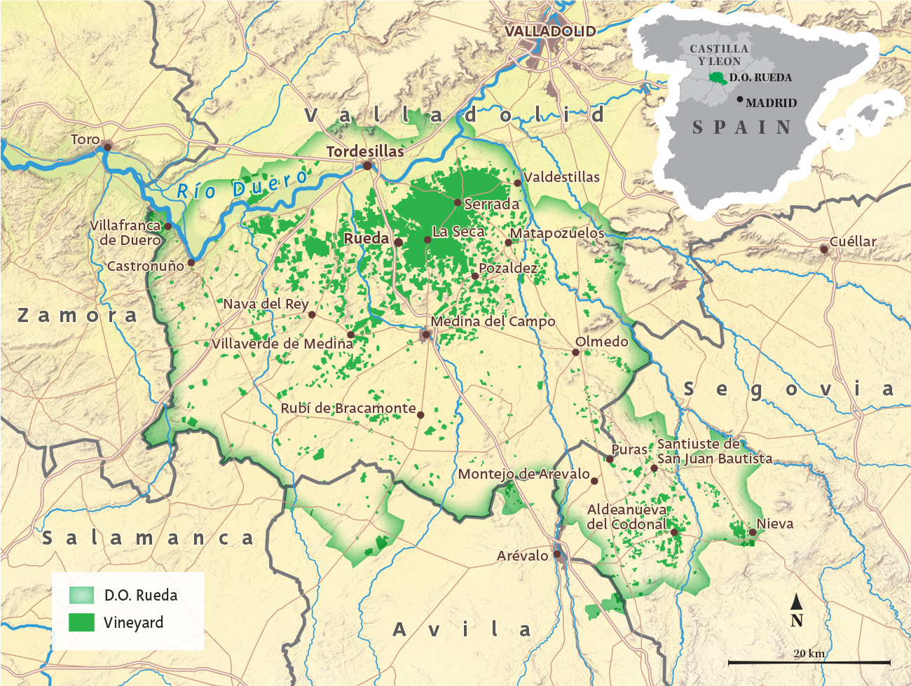 Map of DO Rueda