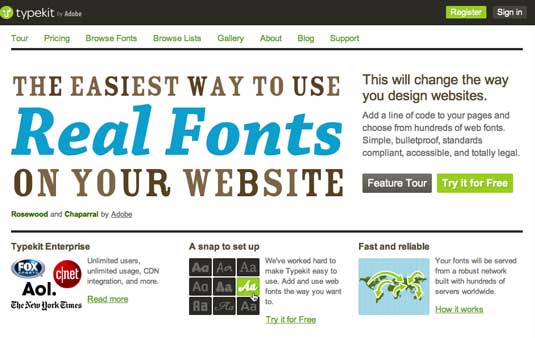 Design for screen: web fonts