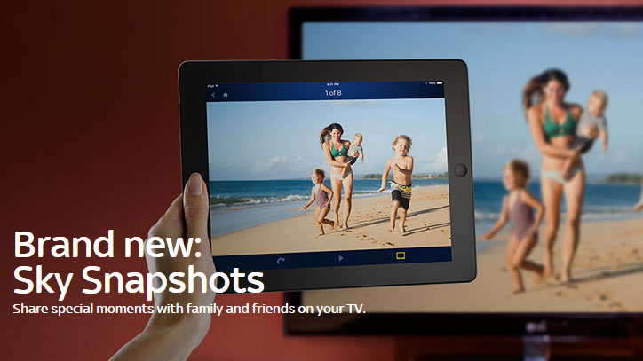 Sky now lets you view your smatphone pics on your TV