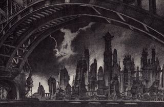 Gotham City: Anton Furst concept art