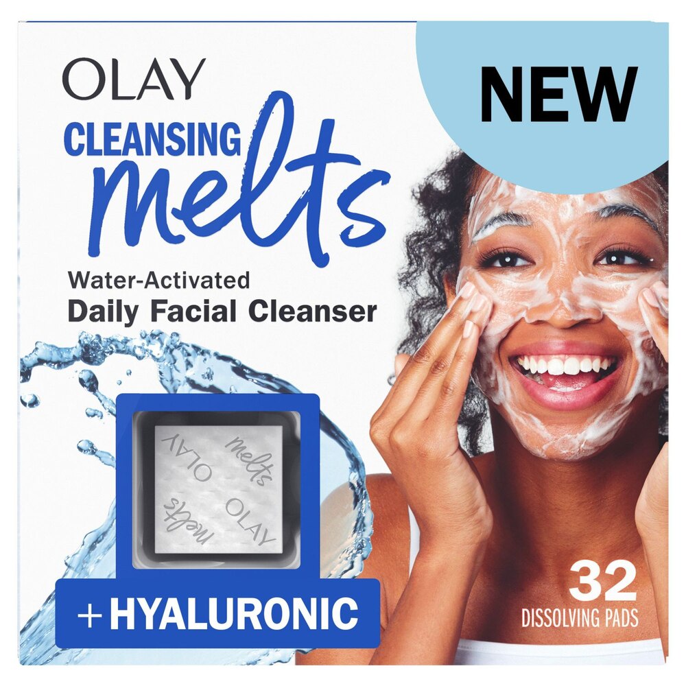 olay cleansing melts with hyaluronic acid