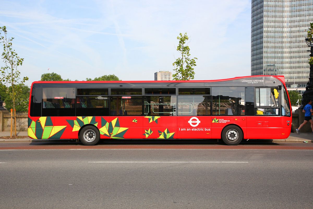 bus on road