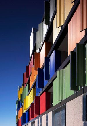 A new apartment building in the Madrid suburb of Carabanchel