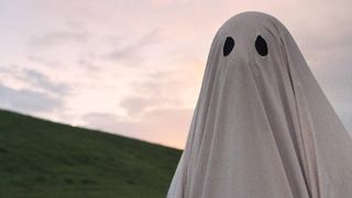 Casey Affleck as the ghost in A Ghost Story