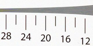 Cropped resolution chart image iso 400