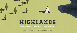 Free retro fonts: Highlands