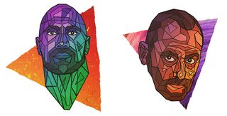 Geometric portraits