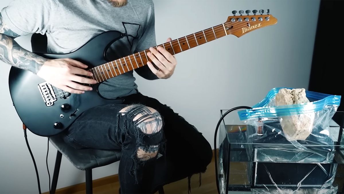 Bernth records his guitar amp underwater