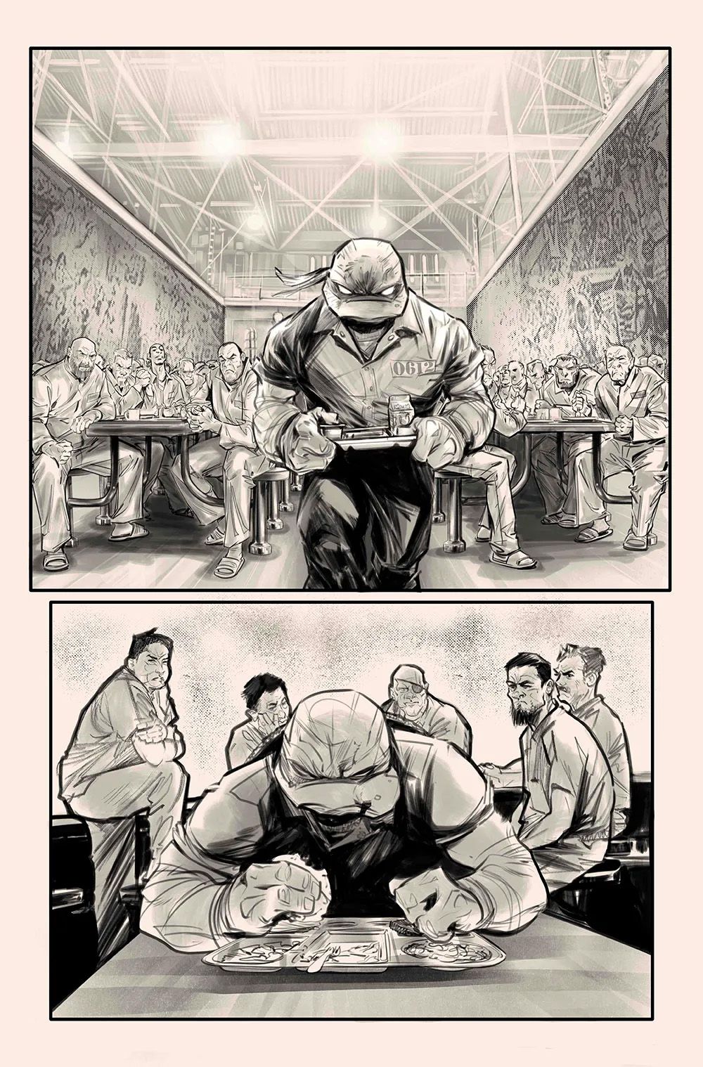 Art from Teenage Mutant Ninja Turtles #1 2024.