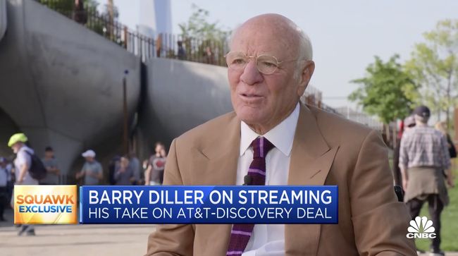 Barry Diller appearing on CNBC&#039;s &#039;Squawkbox&#039;