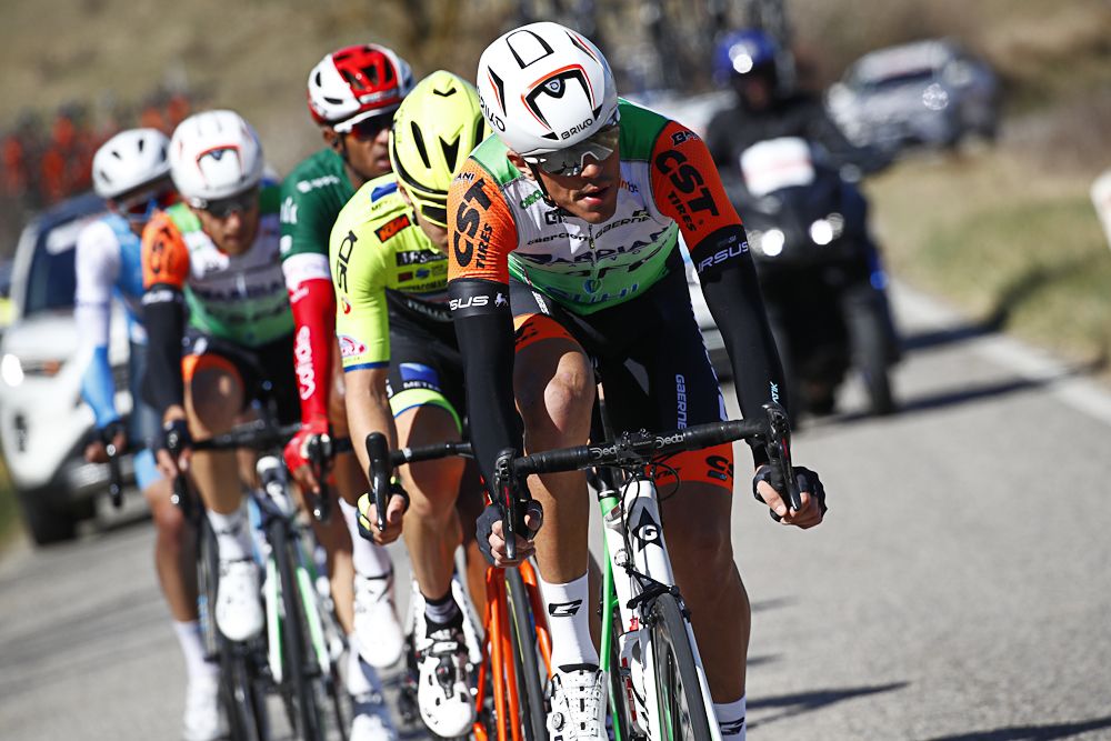 Mirco Maestri (Bardiani-CSF) leads the breakaway during stage 3 at Tirreno-Adriatico